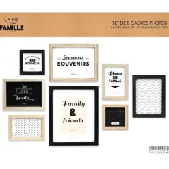 Lot De 8 Cadres Photos OMBRE