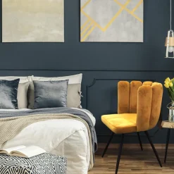 Lot de 2 Chaises ARIEL Velours Jaune