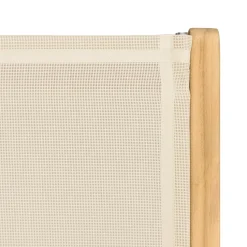 Lot de 2 fauteuils pliants textilène couleur beige