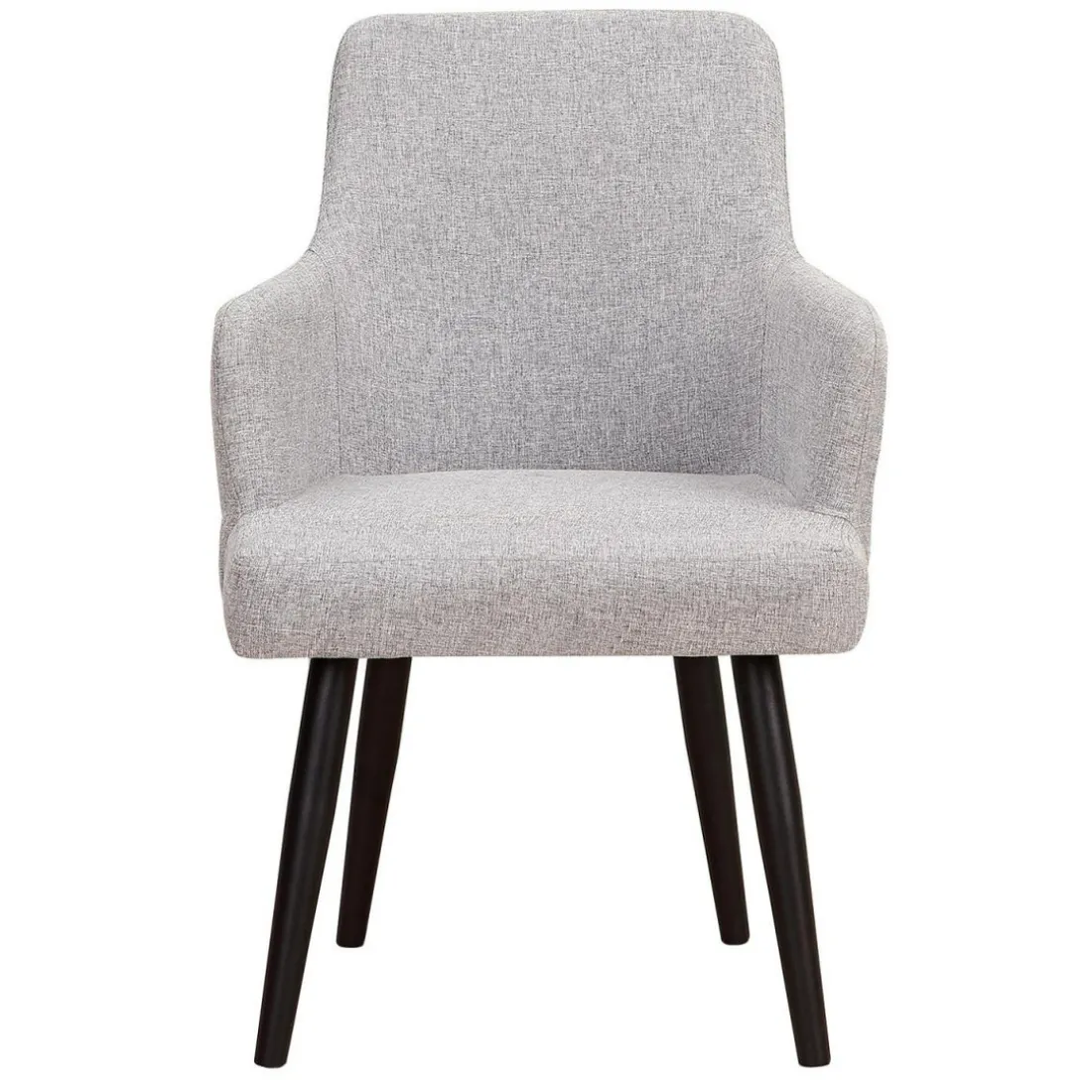Lot de 2 Fauteuils Tissu Gris Clair LUDVIG