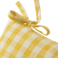 Lot de 2 Galettes de chaise VICHY jaune