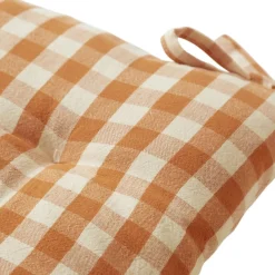 Lot de 2 Galettes de chaise VICHY - Orange