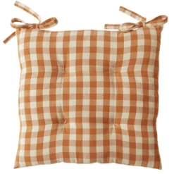 Lot de 2 Galettes de chaise VICHY - Orange