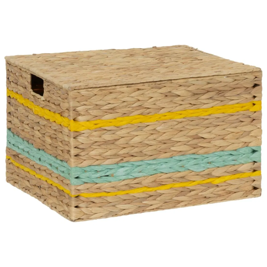 Lot de 2 malles de rangement pour jouet en jacynthe d'eau