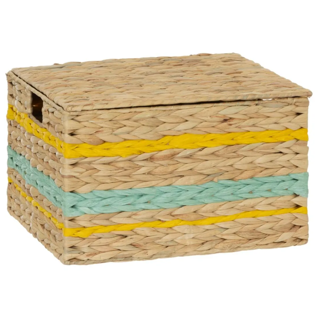 Lot de 2 malles de rangement pour jouet en jacynthe d'eau