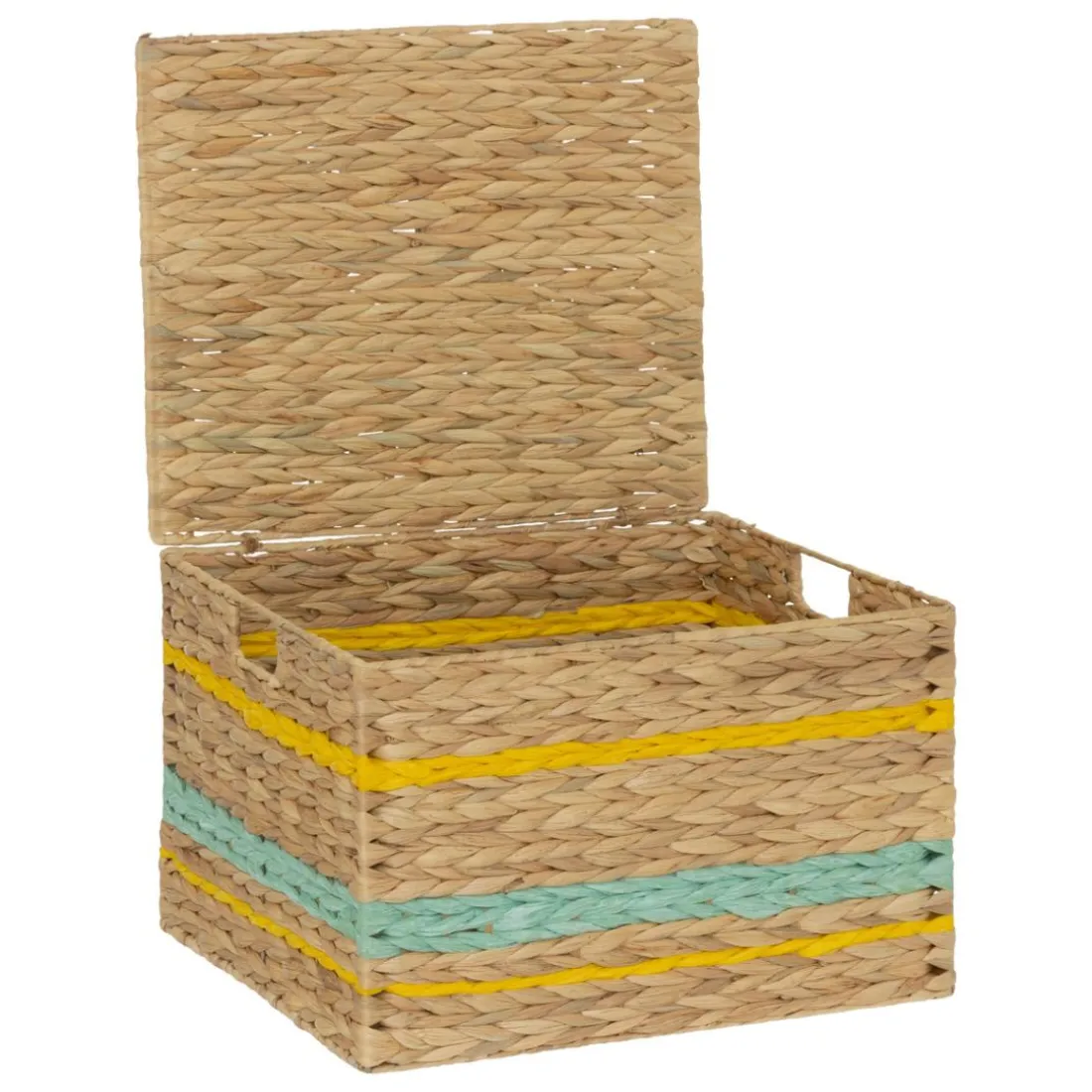 Lot de 2 malles de rangement pour jouet en jacynthe d'eau