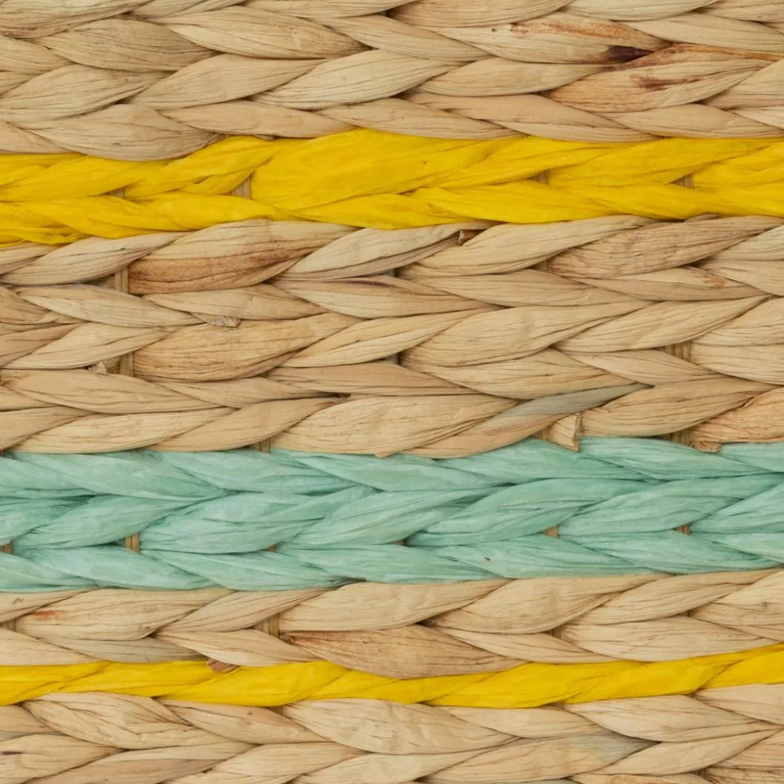 Lot de 2 malles de rangement pour jouet en jacynthe d'eau