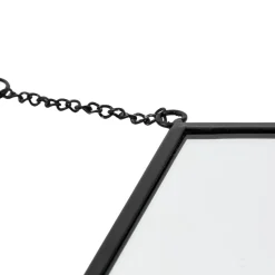 Lot de 3 miroirs goutte Leny Métal noir