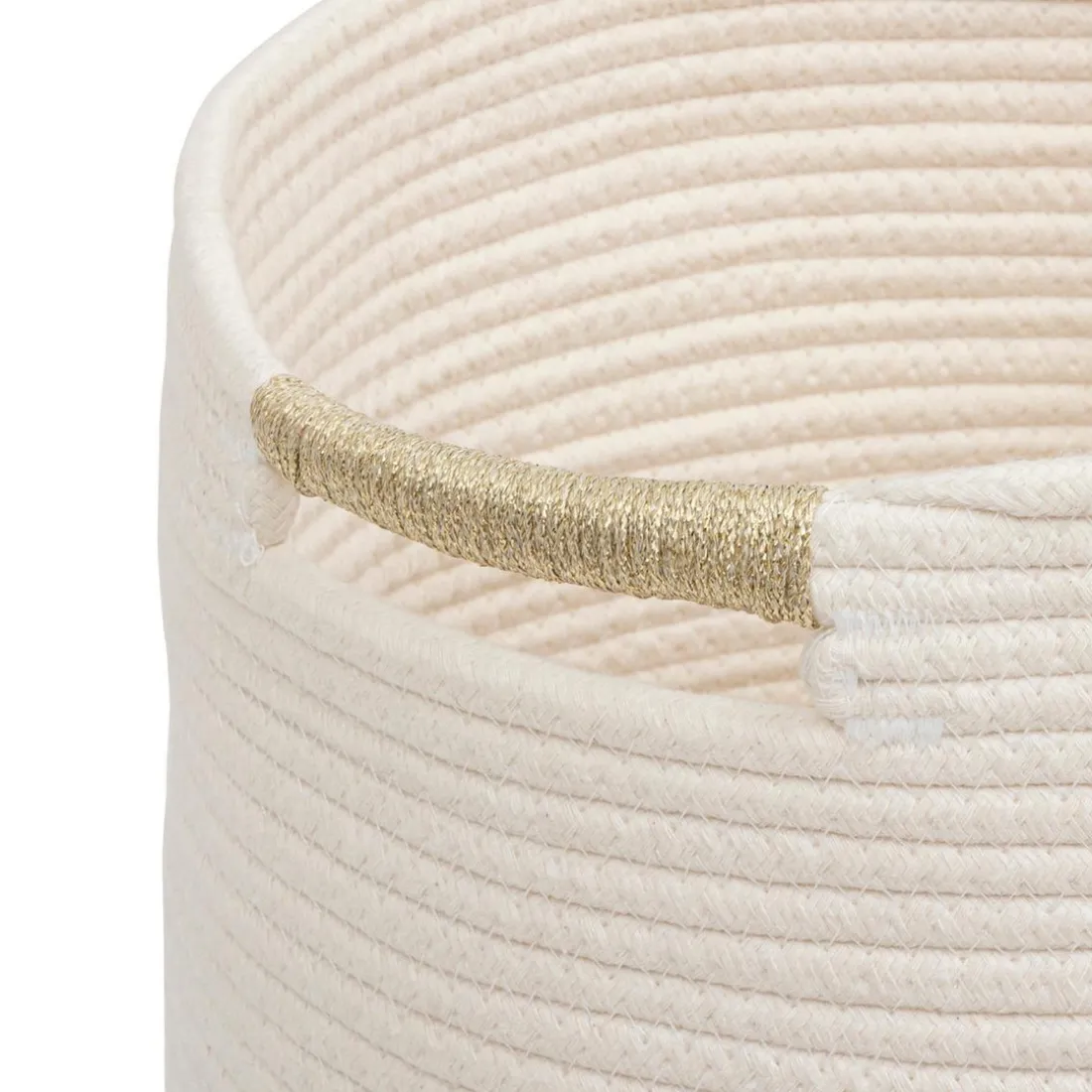 Lot de 2 paniers coton bouclette