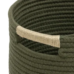 Lot de 2 paniers coton bouclette