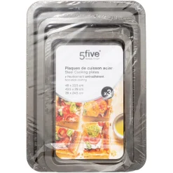 Lot de 3 plaques de cuisson