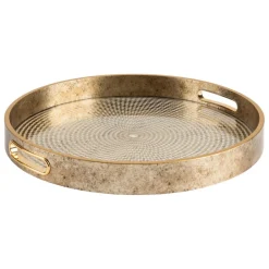 Lot de 2 plateaux Elya Doré