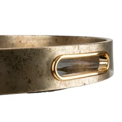 Lot de 2 plateaux Inaya Doré