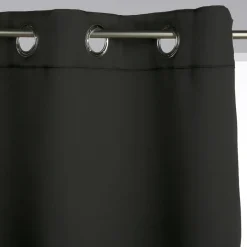 Lot de 2 rideaux occultants noirs 135X240