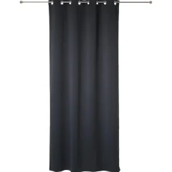 Lot de 2 rideaux occultants gris foncés 135X240