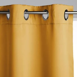 Lot de 2 rideaux occultant ocre 135X240cm