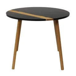 Lot de 2 Tables Gigogne Bicolore Relief noir