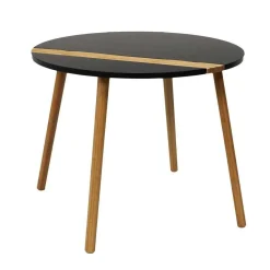 Lot de 2 Tables Gigogne Bicolore Relief noir