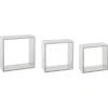 Lot de 3 Étagères Murales Blanches