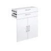 Lot de 2 tiroirs et 2 portes CALVIA 13 blanc