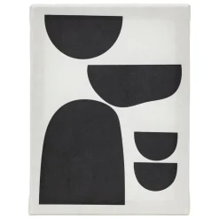 Lot de 5 toiles imprimées Cynthia Noir et blanc