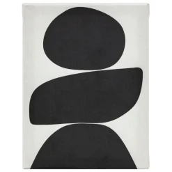 Lot de 5 toiles imprimées Cynthia Noir et blanc