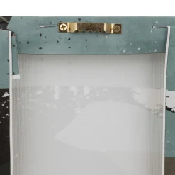 Lot de 5 toiles imprimées Cynthia Bleu