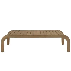 Lot n°1 Salon de jardin 5 p. en acacia beige CELESTIN