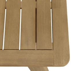 Lot n°3 Salon de jardin acacia beige 6 personnes CELESTIN