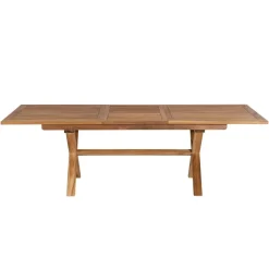 Lot n°164 Salon de jardin en teck et textilène 8/10 personnes