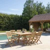 Lot n°149 Salon de jardin en teck 8/10 personnes FUN