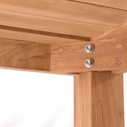 Lot n°168 Salon de jardin en teck et textilène 8/10 personnes