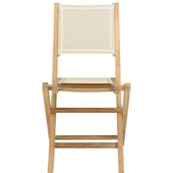 Lot n°160 Salon de jardin en teck et textilène 10/12 personnes