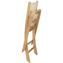 Lot n°160 Salon de jardin en teck et textilène 10/12 personnes