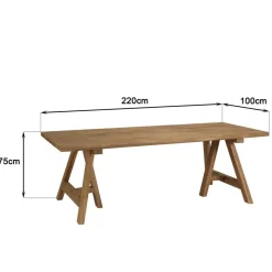 Lot n°17 Salon de jardin teck recyclé rotin synthétique 6 personnes VALERIA