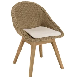 Lot n°27 Salon de jardin teck recyclé et rotin synthétique KALLY