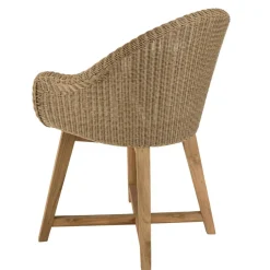 Lot n°17 Salon de jardin teck recyclé et rotin synthétique KALLY