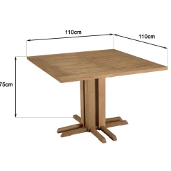 Lot n°22 Salon de jardin teck recyclé rotin synthétique 4 personnes VALERIA