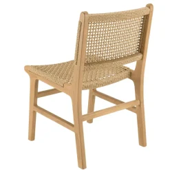 Lot n°12 Salon de jardin teck recyclé rotin synthétique 6 à 8 personnes VALERIA