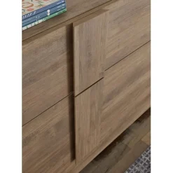 Lowboard 2 tiroirs1 porte en panneaux de particules