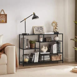 L'étagère bibliothèque style industriel ODDA avec ses 5 niveaux de rangement design intemporel