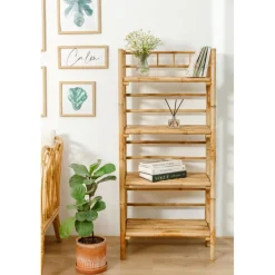 L'étagère SEMARANG design moderne et scandinave 4 niveaux larges et profonds de rangements