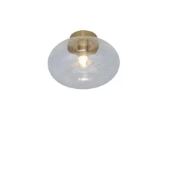 Luminaire de Plafond en Verre Brussells Rond Transparent