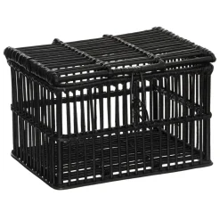 Malle en Rotin Noir LUM X3