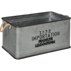 Malle Métal Bois Zinc x 3