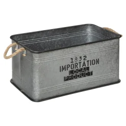 Malle Métal Bois Zinc x 3