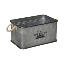 Malle Métal Bois Zinc x 3