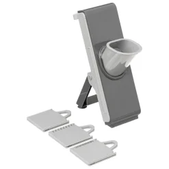 Mandoline Multi découpe PISTON noir et gris