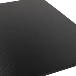 Mange-debout design 'AUSTIN BAR' noir avec pied en métal noir