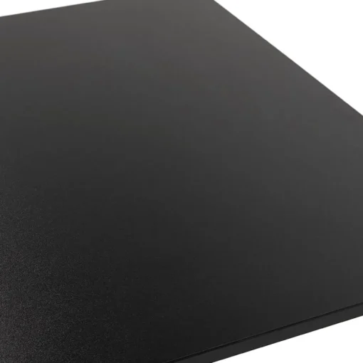 Mange-debout design 'AUSTIN BAR' noir avec pied en métal noir